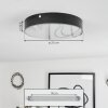 Mentque Taklampa LED Svart, 1-ljuskällor
