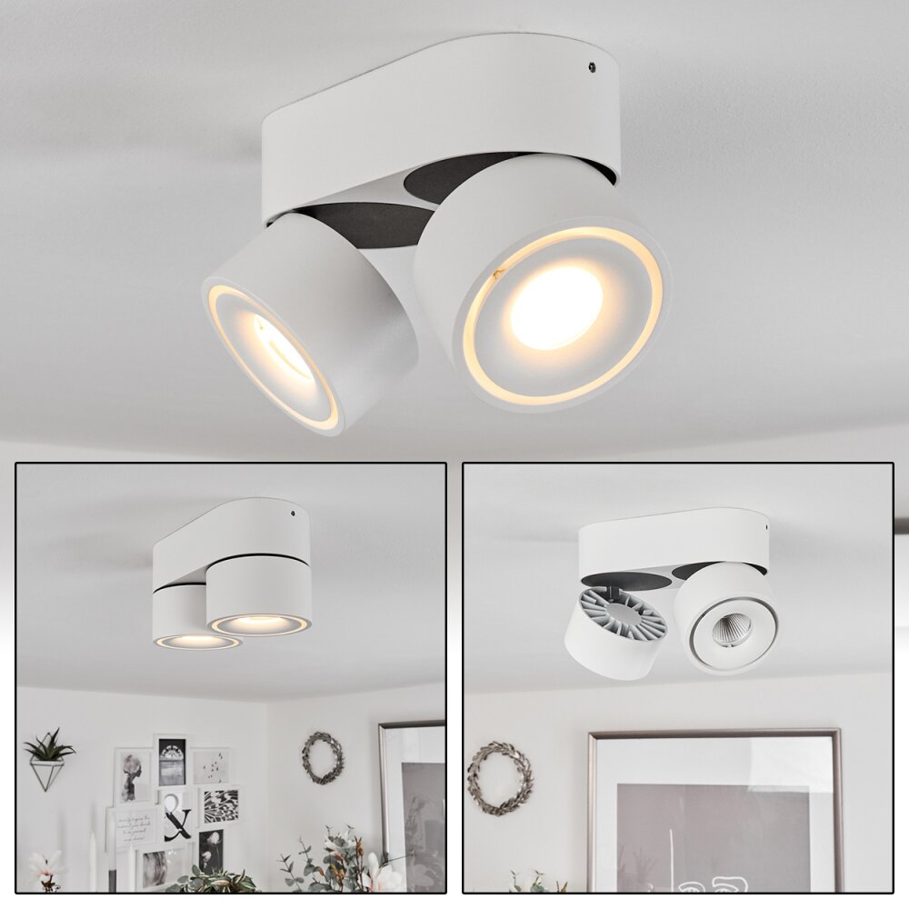 Laonsana Taklampa, Takstrålkastare LED Svart, Vit, 2-ljuskällor main product photo