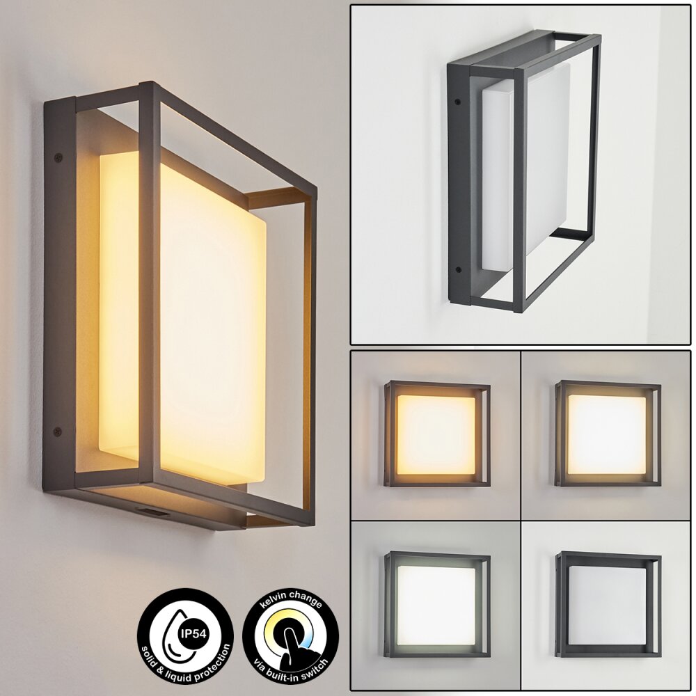 Nonza vägglampa utomhus LED Antracit, 1-ljuskällor main product photo