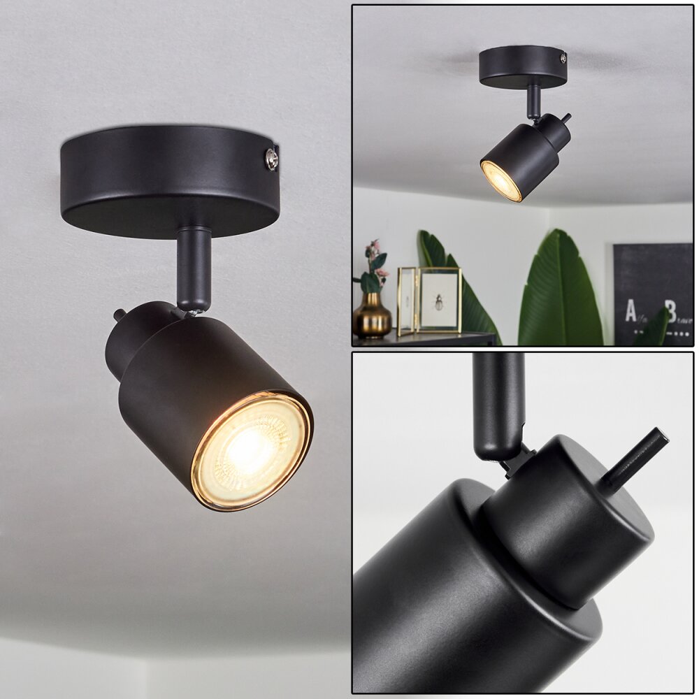 Nestavel Taklampa, Takstrålkastare LED Svart, 1-ljuskällor main product photo