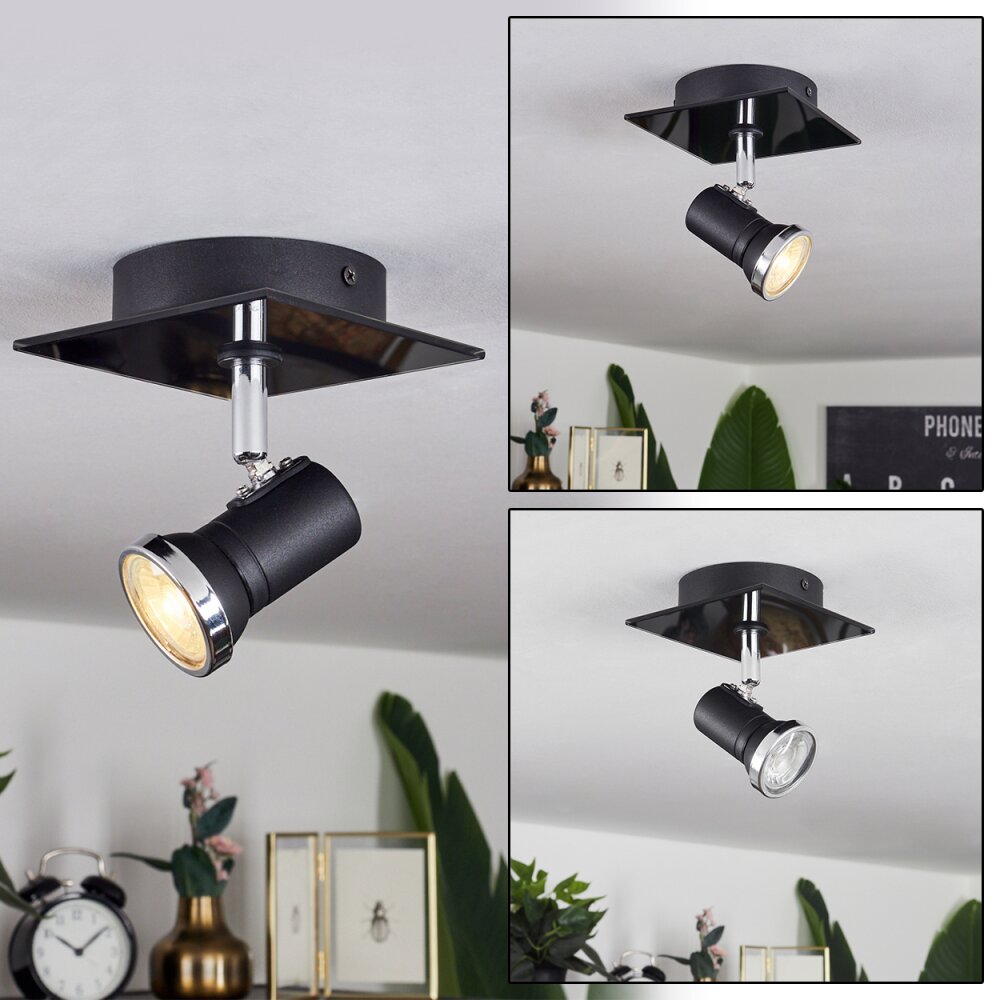 Lanrigan Taklampa, Takstrålkastare LED Krom, Svart, 1-ljuskällor main product photo