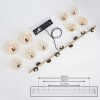 Chehalis Pendelbelysning 14.5 cm LED Mässing, Svart, 9-ljuskällor