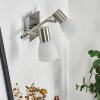 Villaseca Vägglampa, Väggspotlight LED Nickel matt, 2-ljuskällor
