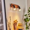 Castillo Vägglampa, Väggspotlight Naturfärger, Svart, 2-ljuskällor