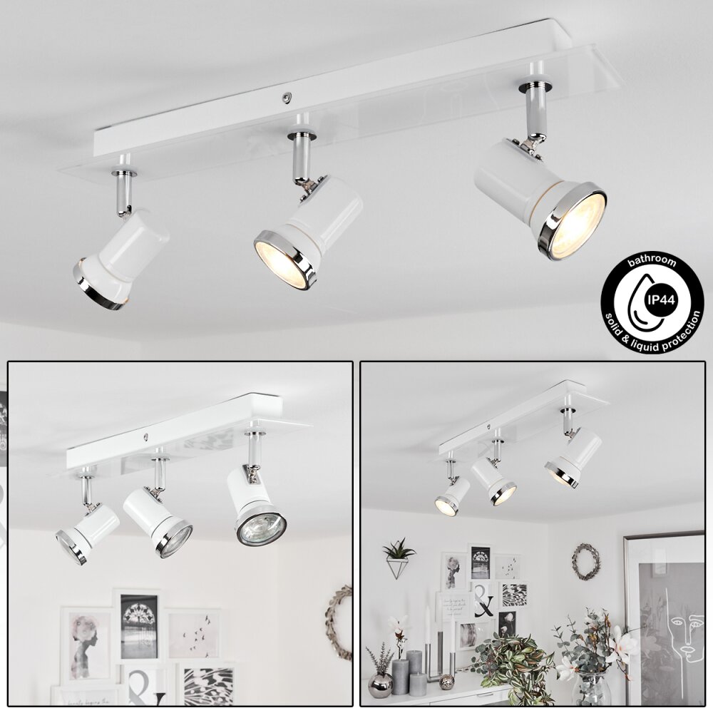 Lanrigan Taklampa, Takstrålkastare LED Krom, Vit, 3-ljuskällor main product photo