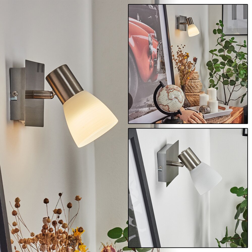 Villaseca Vägglampa, Väggspotlight LED Nickel matt, 1-ljuskällor main product photo
