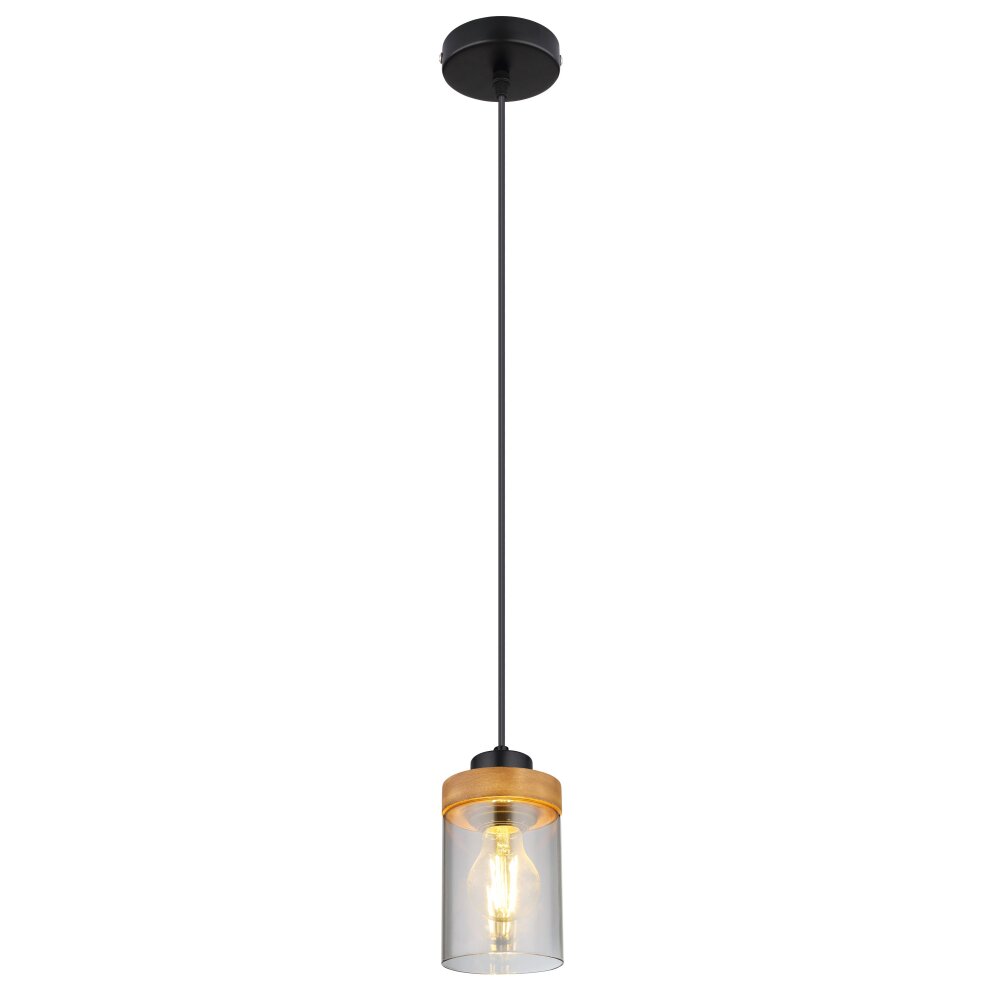 Globo FINCA Pendellampa Naturfärger, Svart, 1-ljuskällor main product photo