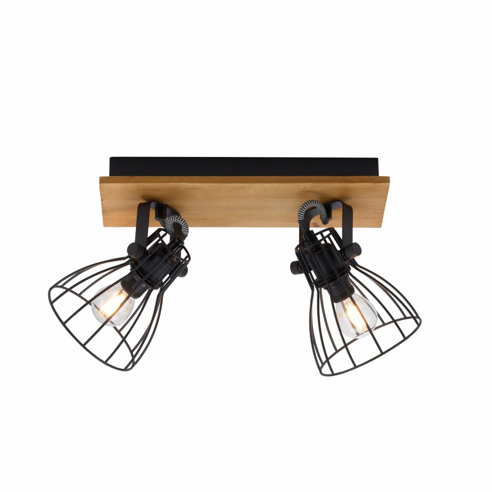 Leuchten Direkt TARO Taklampa Svart, 2-ljuskällor main product photo