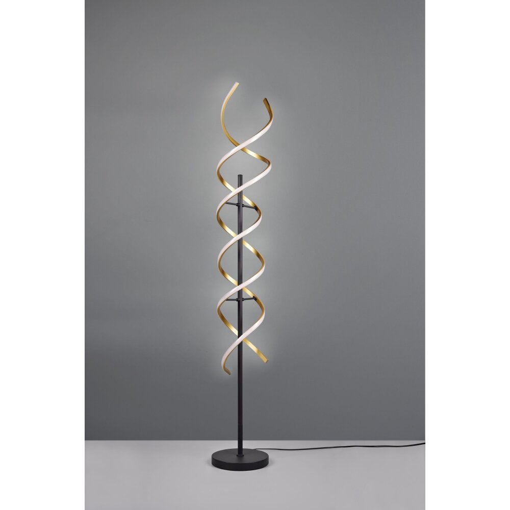 Trio Lampor Sequence Golvlampa LED Mässing, Svart, 1-ljuskällor main product photo