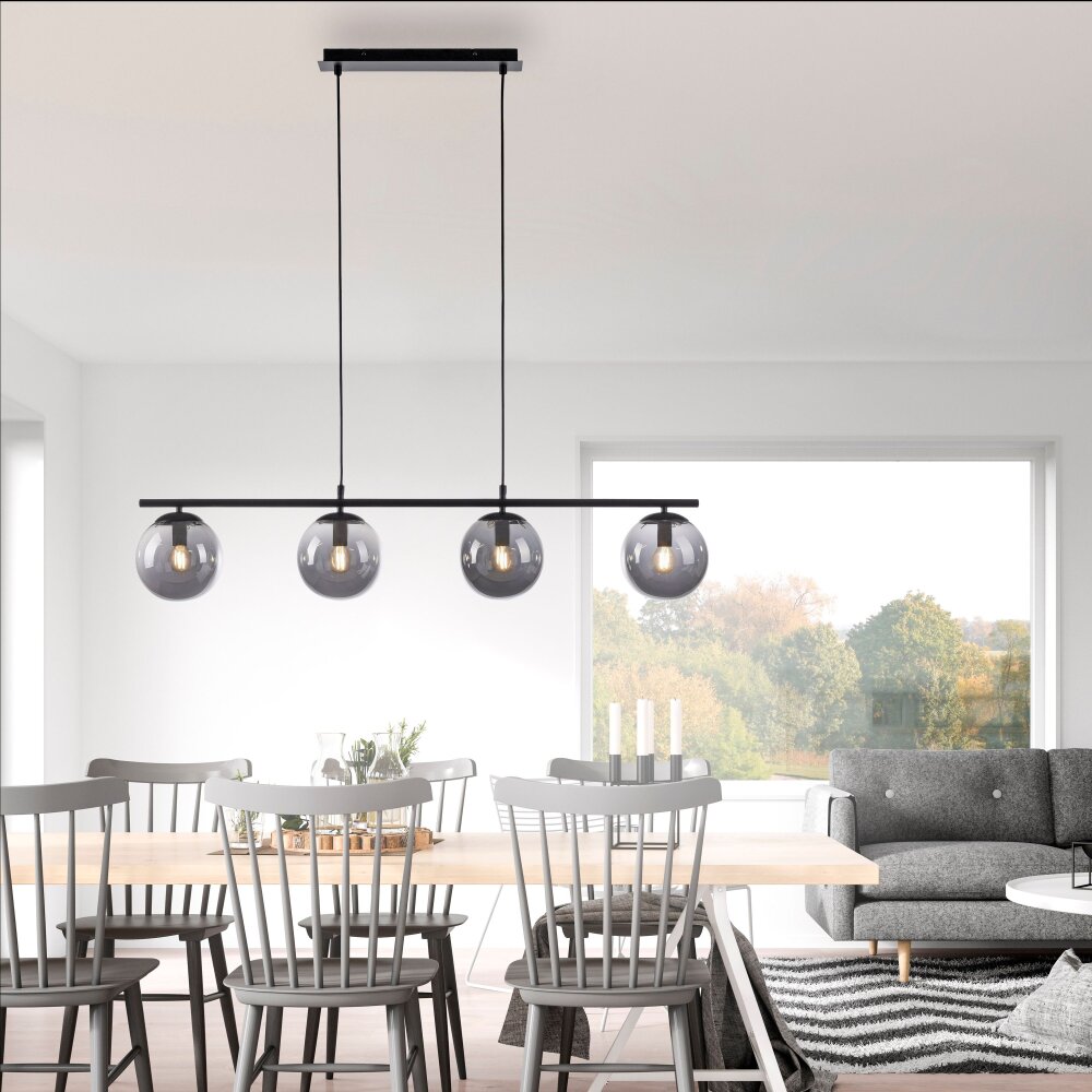 Leuchten Direkt WIDOW Pendelbelysning Svart, 4-ljuskällor main product photo