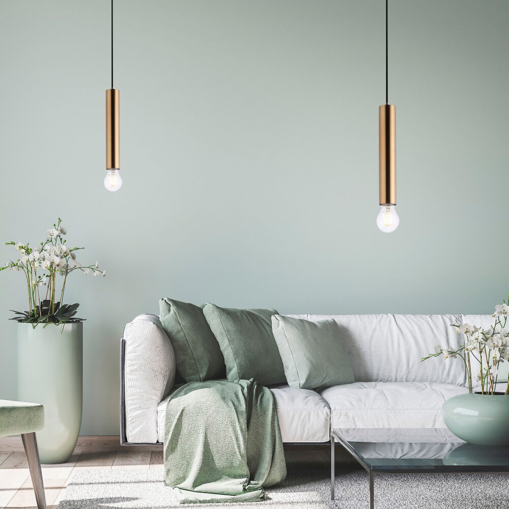Leuchten Direkt BRUNA Pendelbelysning Mässing, 1-ljuskällor main product photo