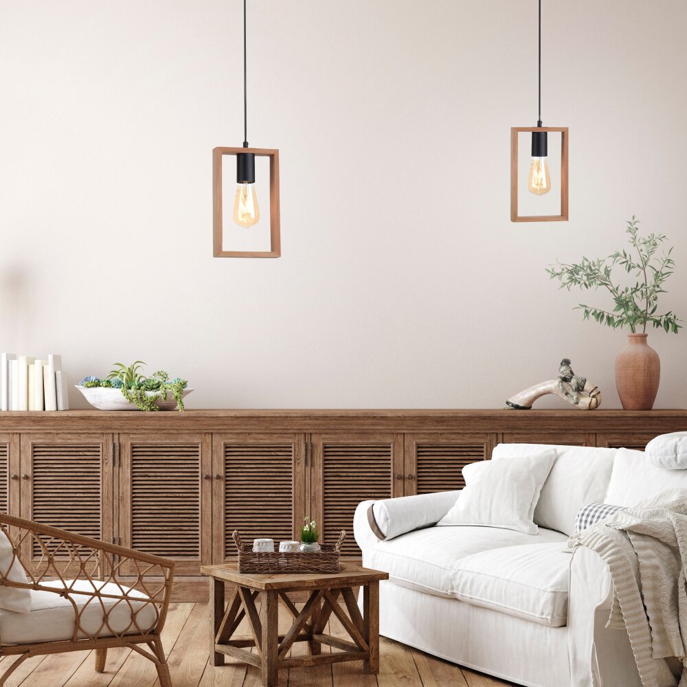Leuchten Direkt FRANKY Pendelbelysning Svart, 1-ljuskällor main product photo