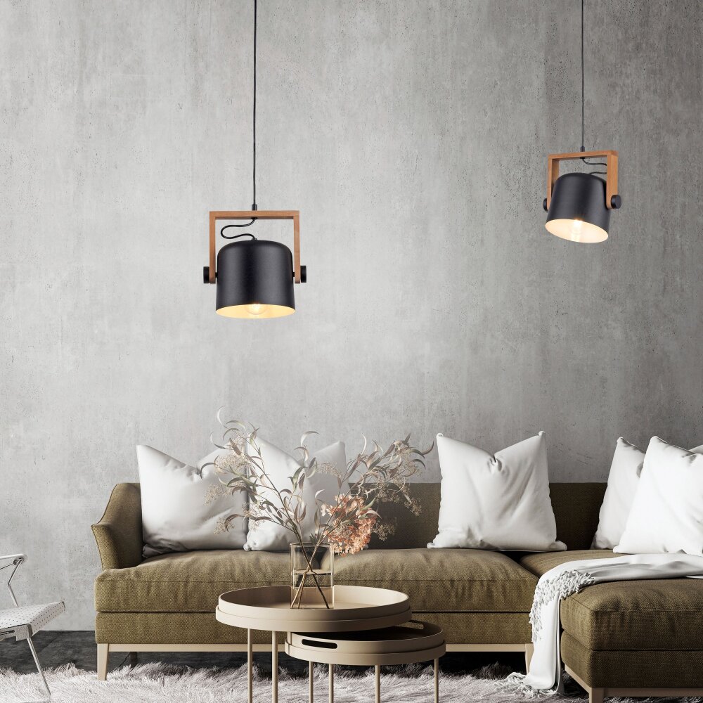 Leuchten Direkt CUP Pendelbelysning Svart, 1-ljuskällor main product photo