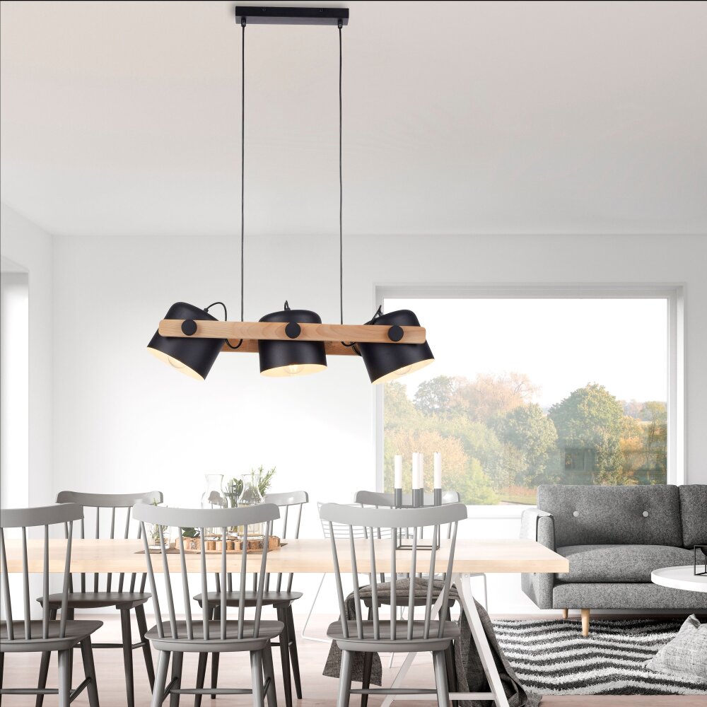 Leuchten Direkt CUP Pendelbelysning Svart, 3-ljuskällor main product photo