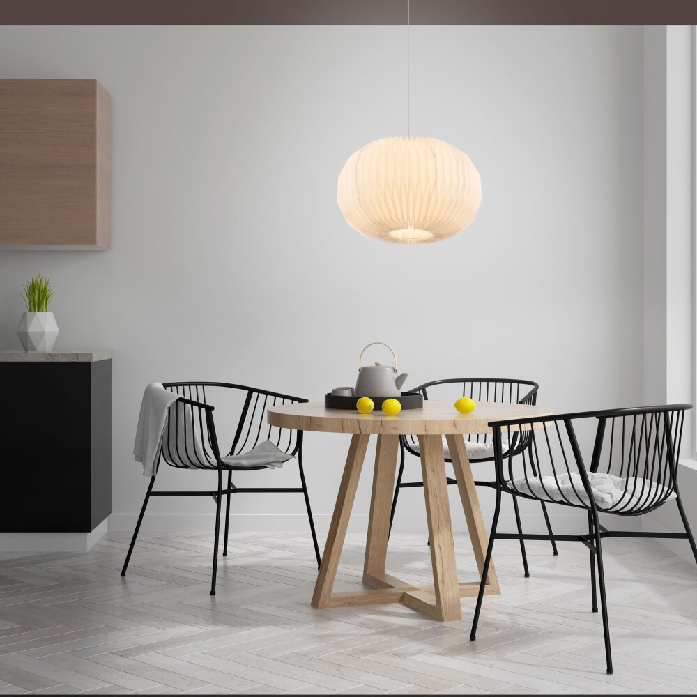 Leuchten Direkt PAPEL Pendelbelysning Vit, 1-ljuskällor main product photo