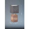 Honsel Lampor Bronco Bordslampa träoptik, 1-ljuskällor