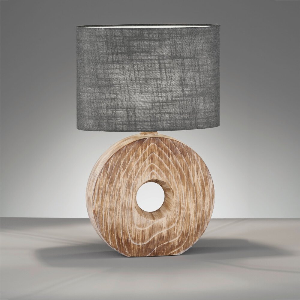 Honsel Lampor Hanke Bordslampa träoptik, 1-ljuskällor main product photo