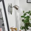 Chapod Vägglampa, Väggspotlight Nickel matt, 1-ljuskällor