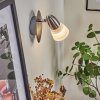 Chapod Vägglampa, Väggspotlight Nickel matt, 1-ljuskällor