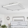 Audrieu Taklampa, Panel LED Vit, 2-ljuskällor