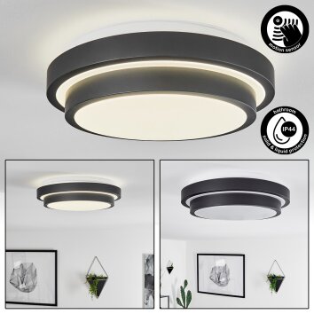 Subles Taklampa LED Svart, Vit, 1-ljuskällor, Rörelsedetektor
