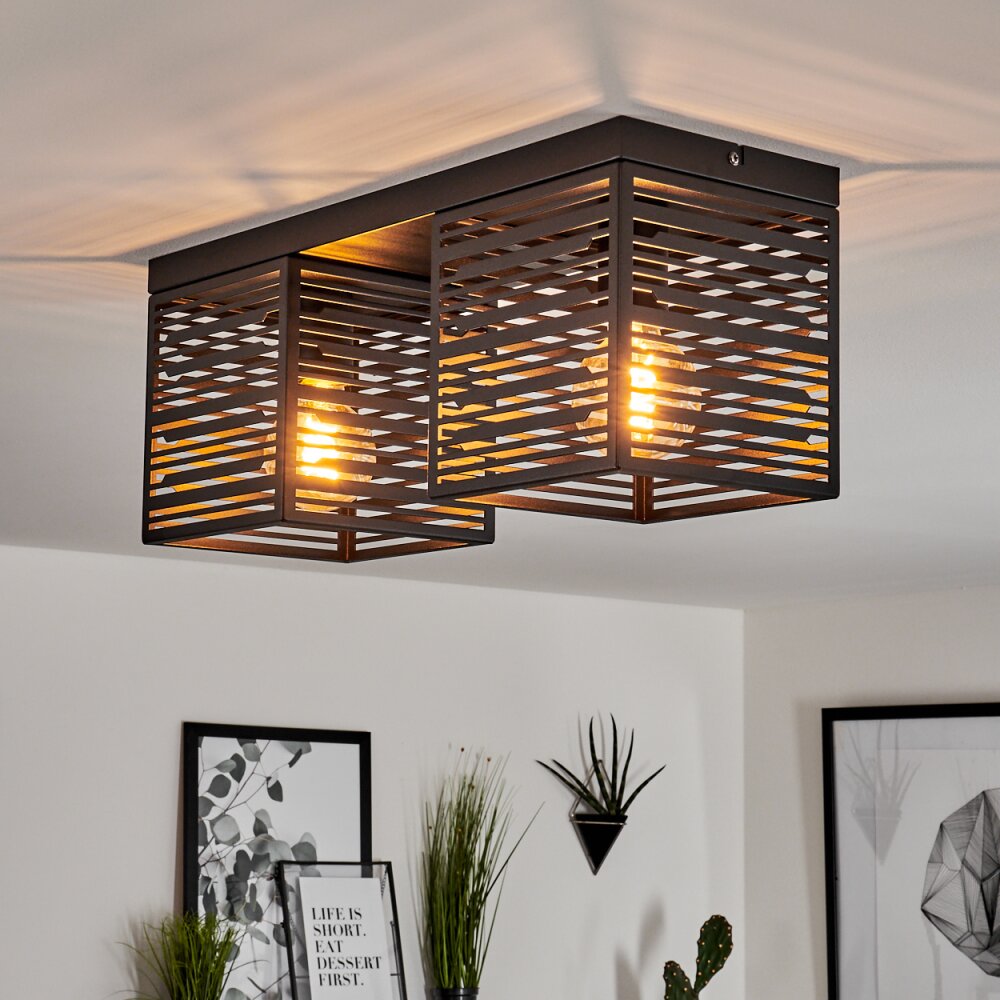 Cire Taklampa Svart, 2-ljuskällor main product photo