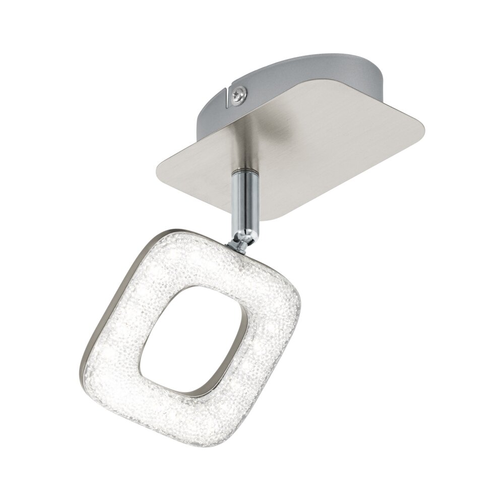 Eglo CRYSTAL Taklampa, Takstrålkastare LED Kristall optik, Nickel matt, 1-ljuskällor main product photo
