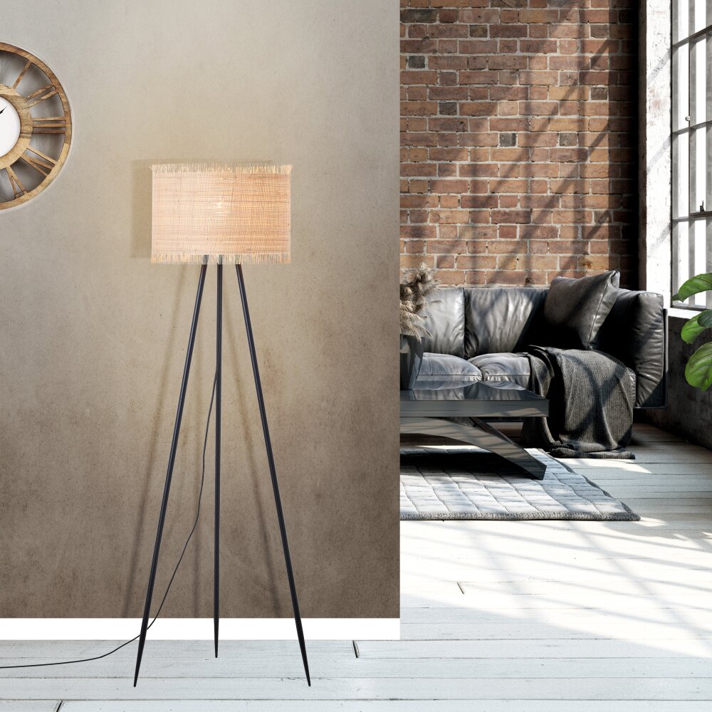 Brilliant Raffy Golvlampa Svart, 1-ljuskällor main product photo