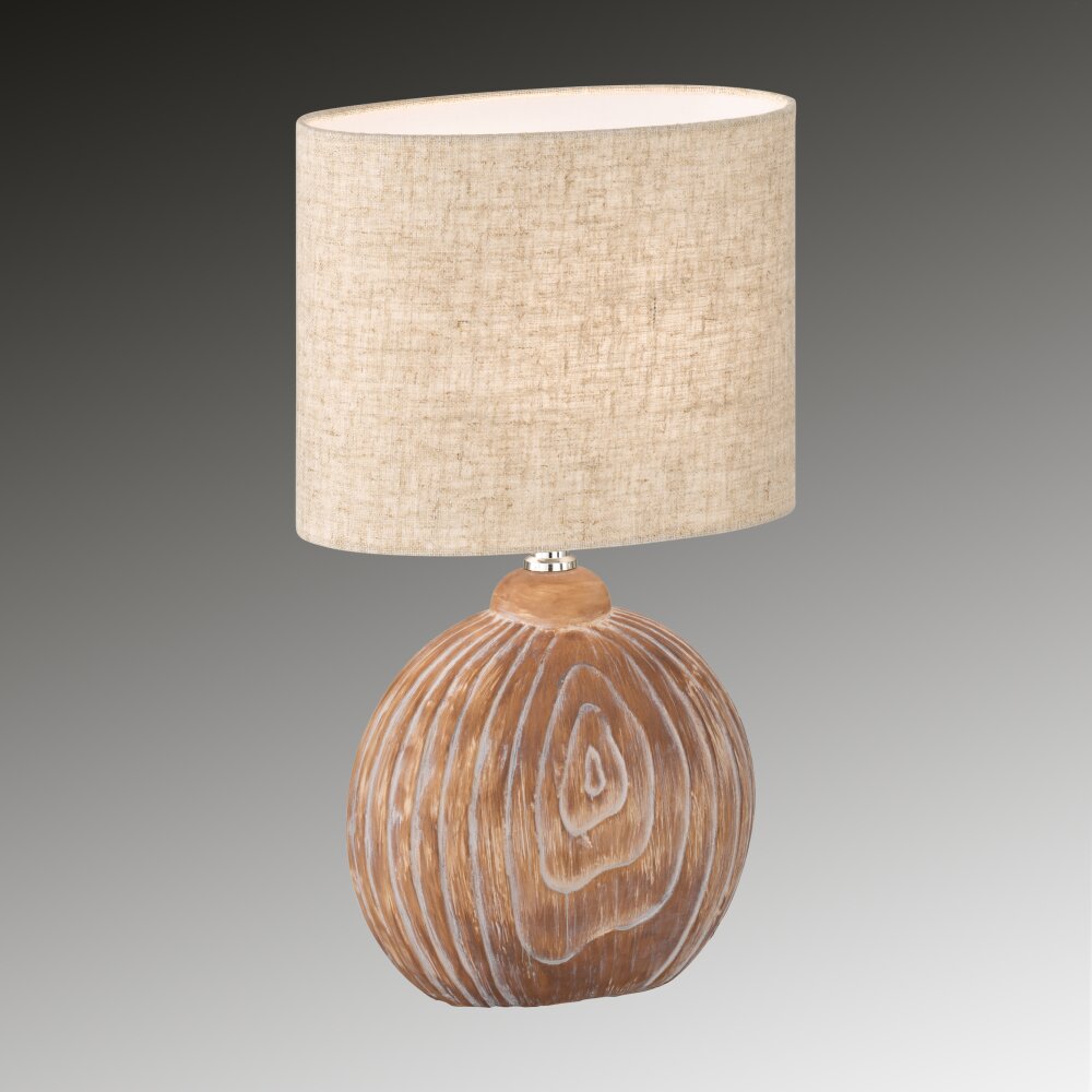 Honsel Lampor Tobse Bordslampa träoptik, 1-ljuskällor main product photo