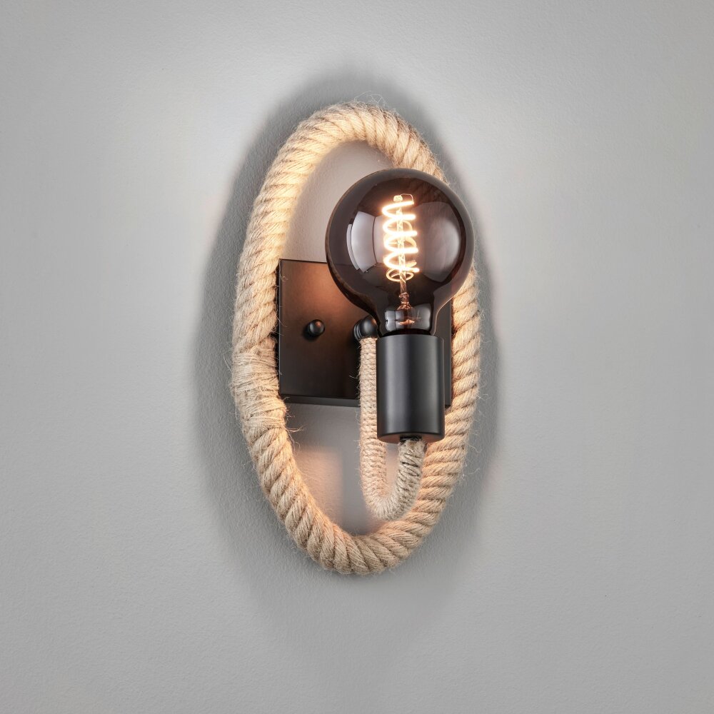 Honsel Lampor Yara Vägglampa Naturfärger, Svart, 1-ljuskällor main product photo