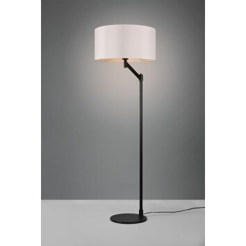 Trio Lampor Cassio Golvlampa, Läslampa Svart, 1-ljuskällor