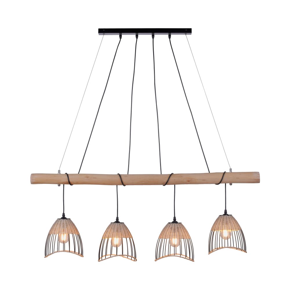 Leuchten Direkt REED Pendelbelysning Svart, 4-ljuskällor main product photo