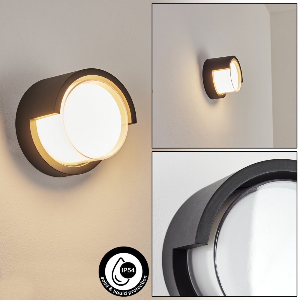 Vurey vägglampa utomhus, Vägglampa LED Svart, 1-ljuskällor main product photo