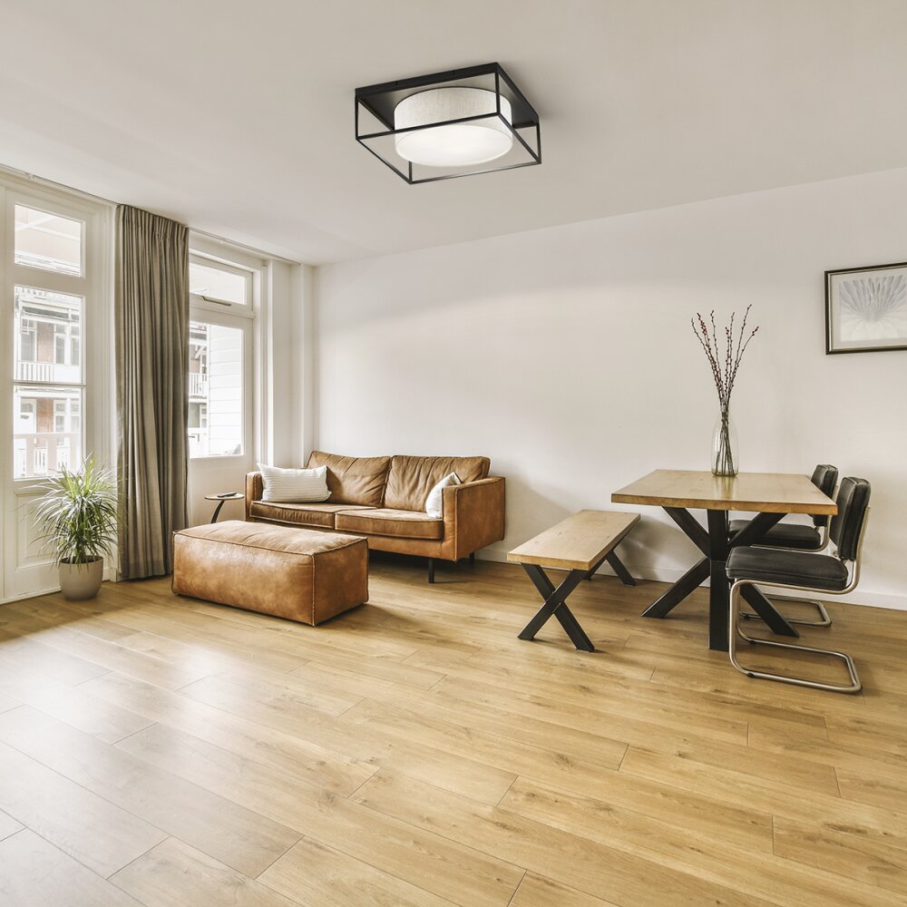 Honsel Lampor Carre Taklampa Svart, 3-ljuskällor main product photo