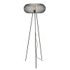 Vagney Golvlampa Nickel matt, Svart, 1-ljuskällor