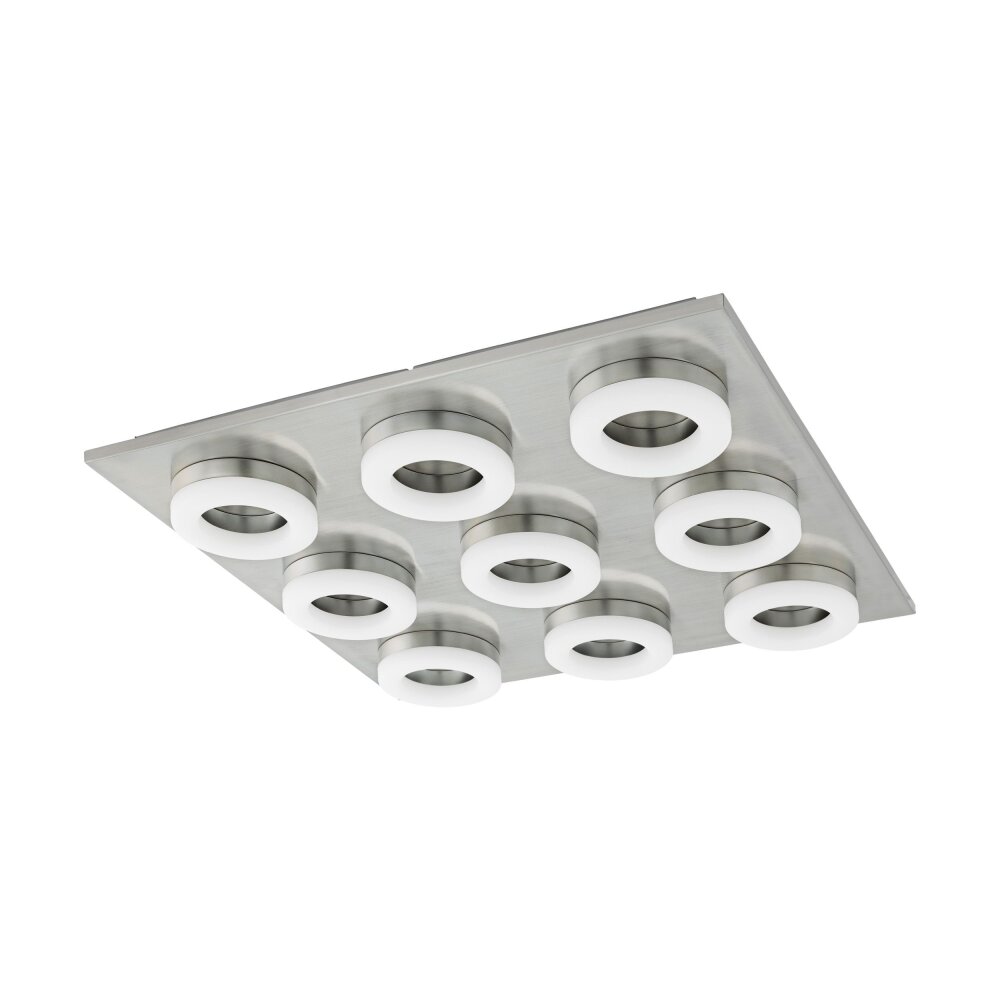 Eglo BRESSANONE Taklampa LED Nickel matt, 9-ljuskällor main product photo