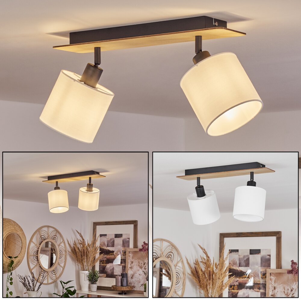 Alsen Taklampa, Takstrålkastare Trä ljus, Svart, 2-ljuskällor main product photo
