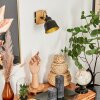 Safari Vägglampa, Väggspotlight Krom, Naturfärger, Svart, 1-ljuskällor