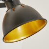 Tina Vägglampa, Väggspotlight Krom, Trä ljus, Svart, 1-ljuskällor