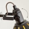 Tina Vägglampa, Väggspotlight Krom, Trä mörkt, Svart, 1-ljuskällor
