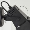 Isanay Vägglampa, Väggspotlight LED Svart, 1-ljuskällor