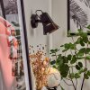 Isanay Vägglampa, Väggspotlight LED Svart, 1-ljuskällor