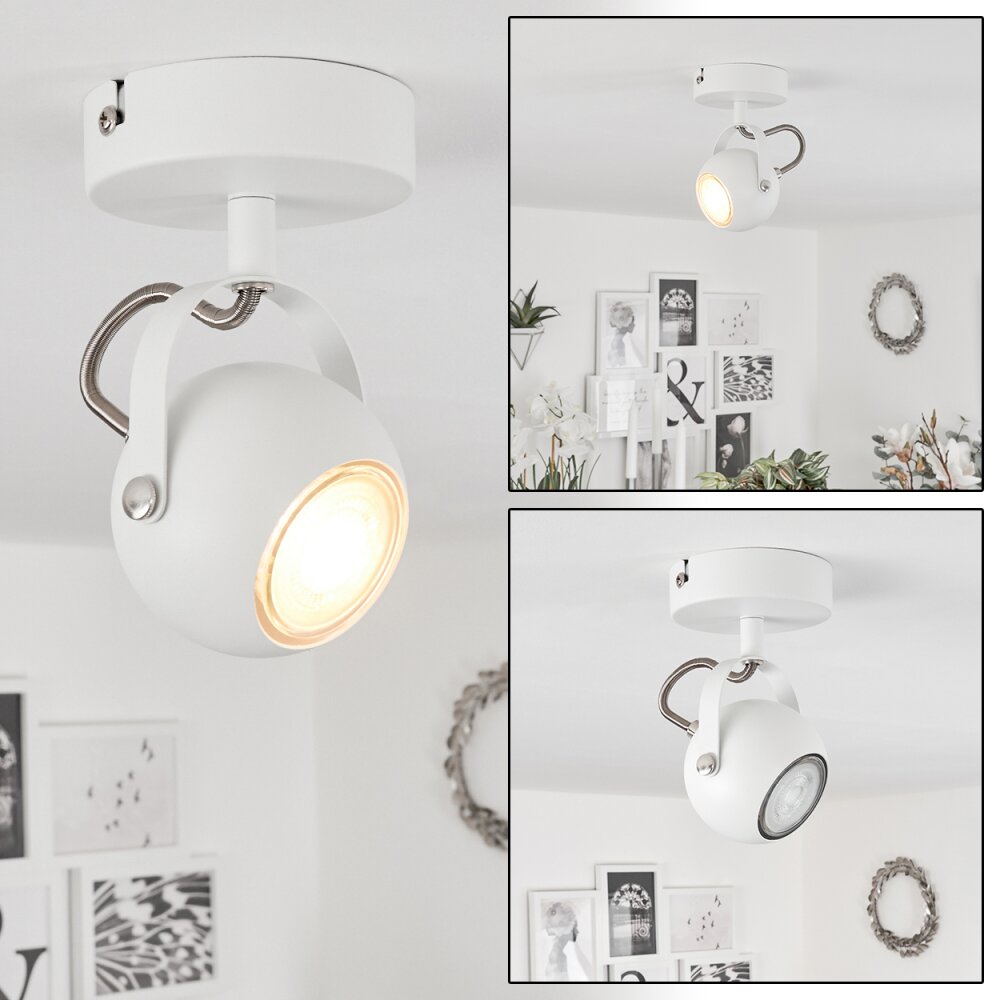 Gadmen Vägglampa, Väggspotlight Krom, Vit, 1-ljuskällor main product photo