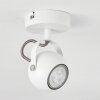 Gadmen Vägglampa, Väggspotlight Krom, Vit, 1-ljuskällor