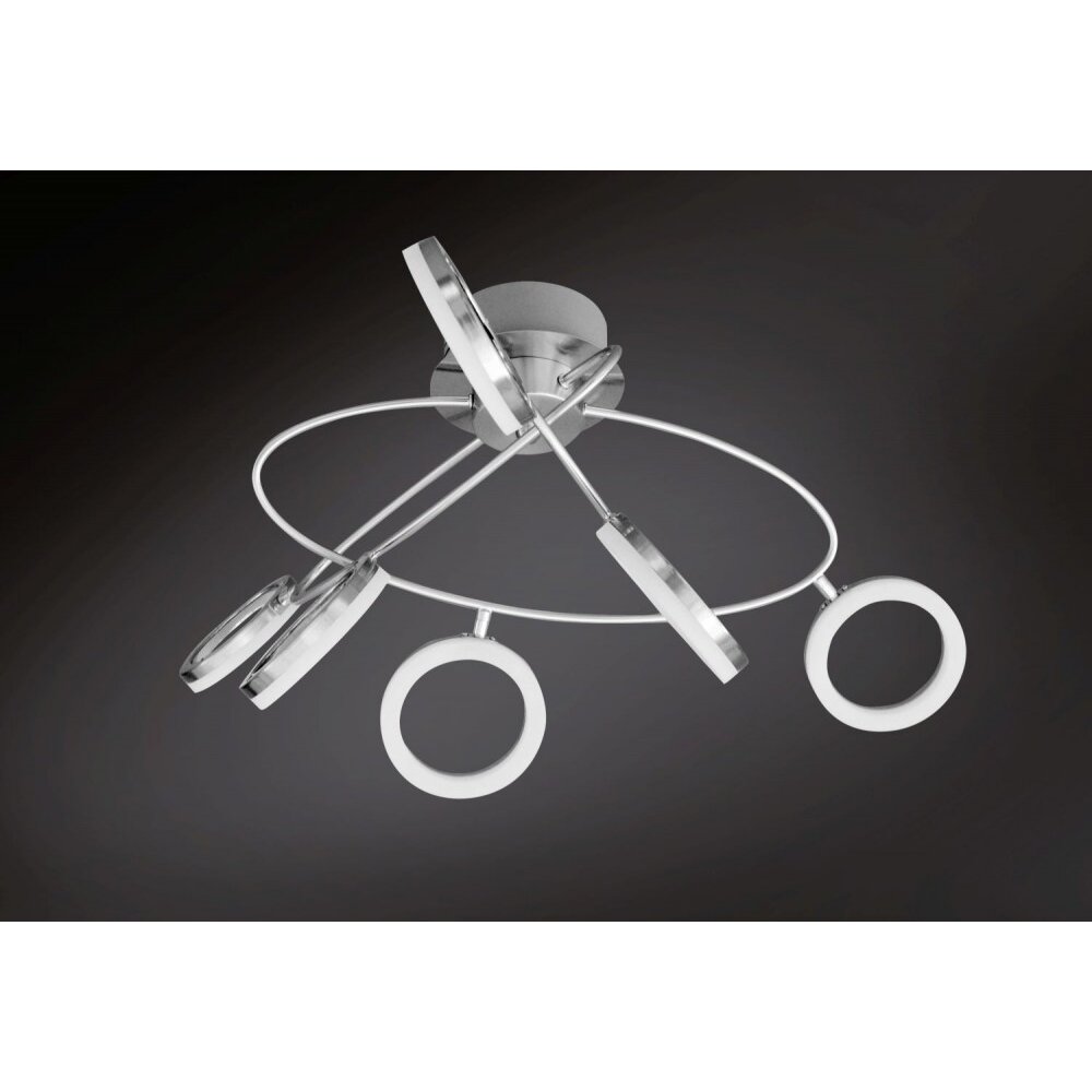 Wofi Lampor SCARLETT Taklampa, Takstrålkastare LED Nickel matt, 6-ljuskällor main product photo