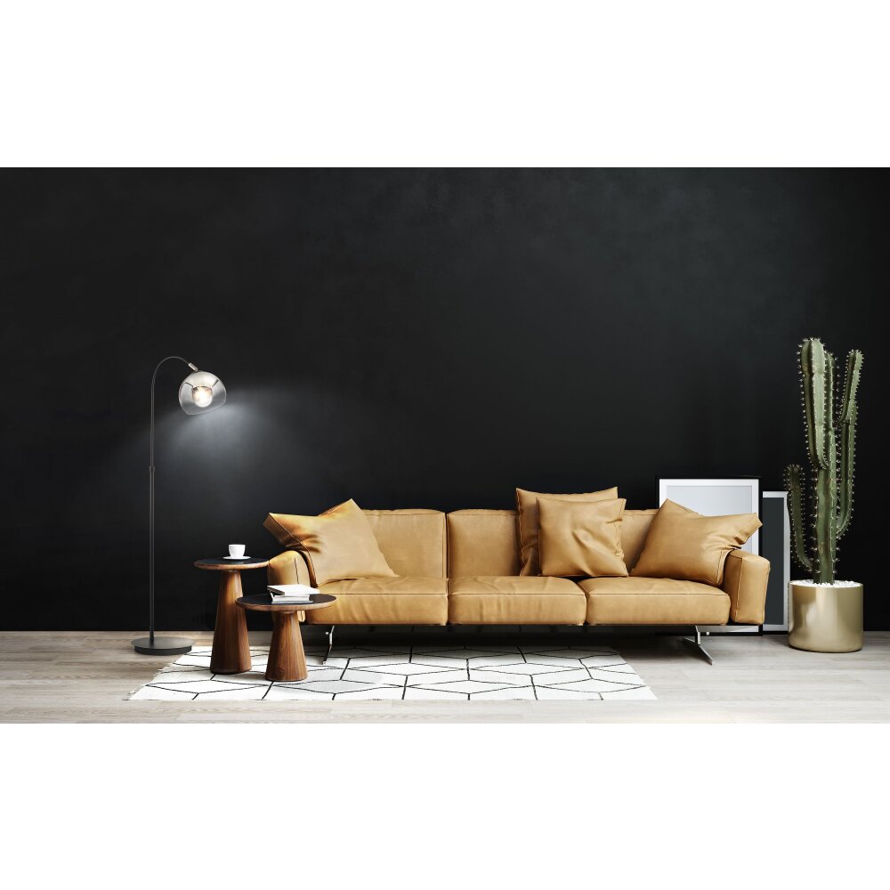 Honsel Lampor Amos Golvlampa Svart, 1-ljuskällor main product photo