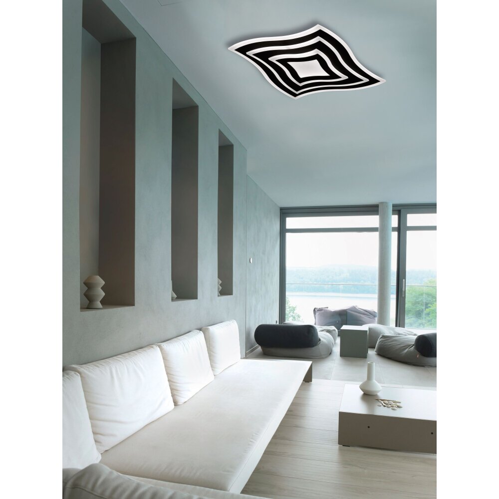 Honsel Lampor Gorden Taklampa LED Svart, 1-ljuskällor, Fjärrkontroll main product photo