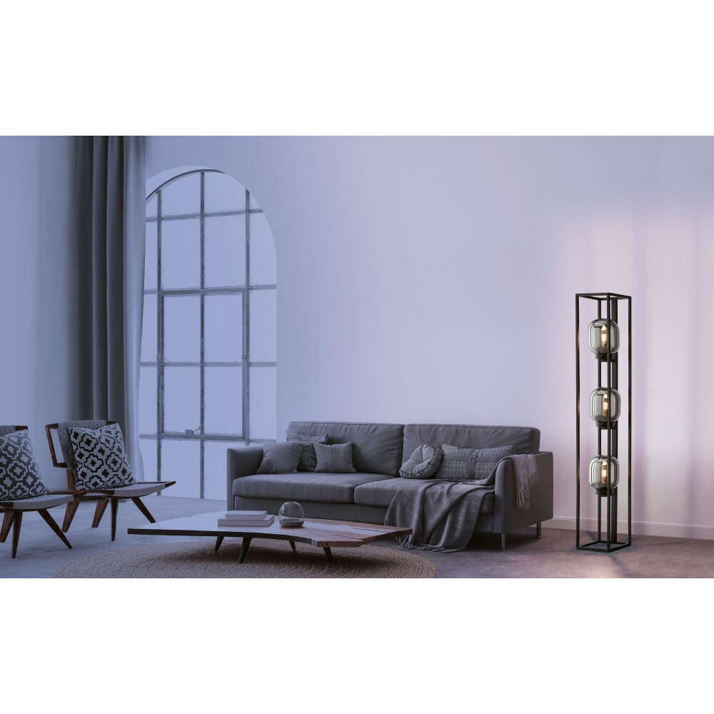Honsel Lampor Regi Golvlampa Svart, 3-ljuskällor main product photo