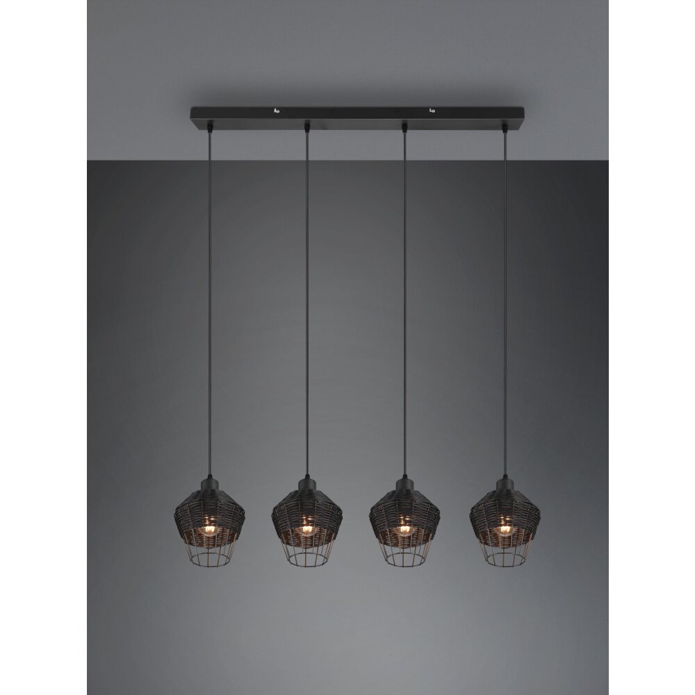 Reality Borka Pendelbelysning Svart, 4-ljuskällor main product photo