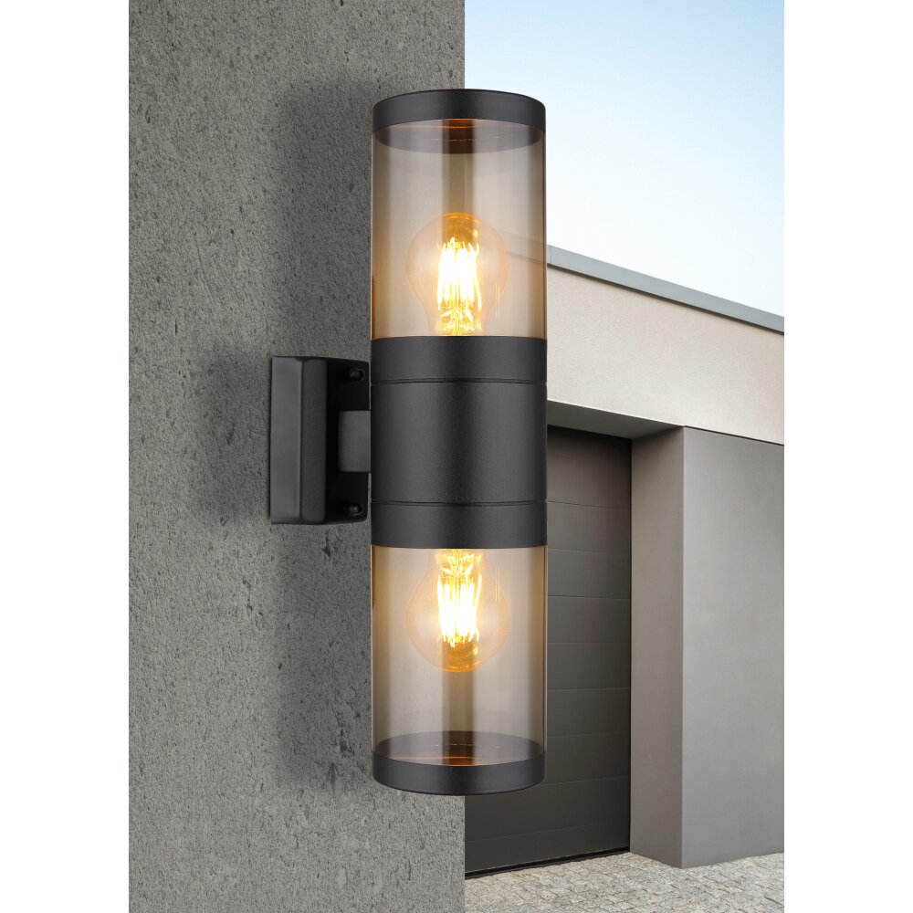 Globo XELOO vägglampa utomhus Svart, 2-ljuskällor main product photo